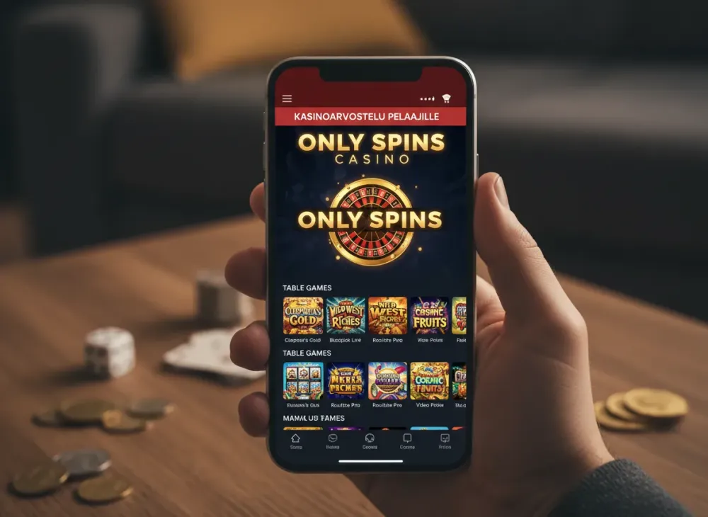 Only spins casino opas peleihin ja maksutapoihin