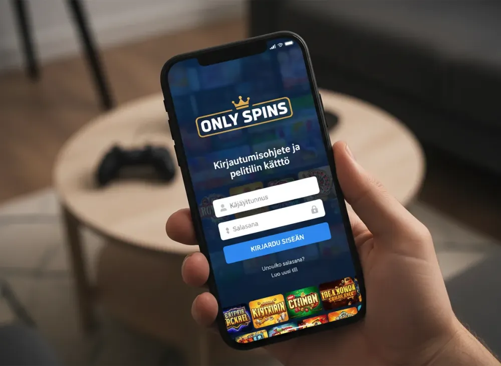 Only spins login opas kirjautumiseen kasinolla